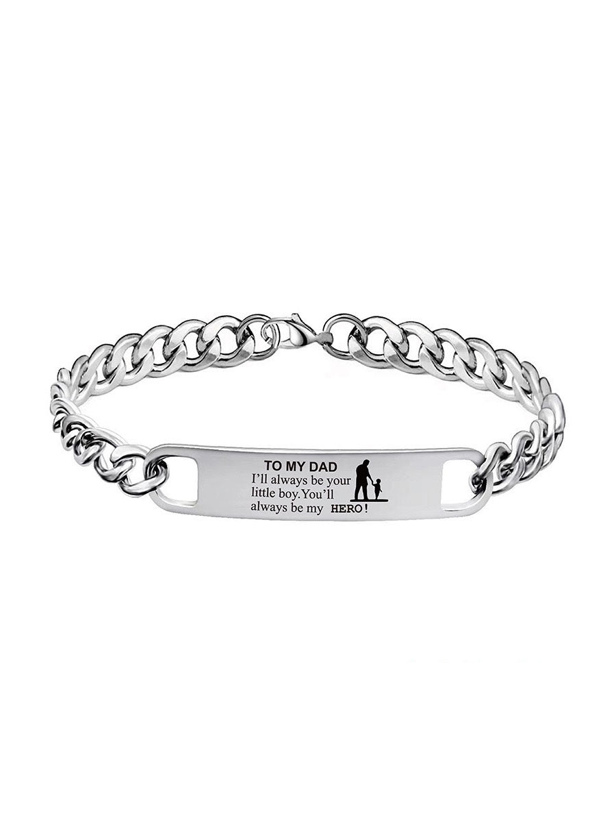 To My Dad Stainless Steel Bracelet