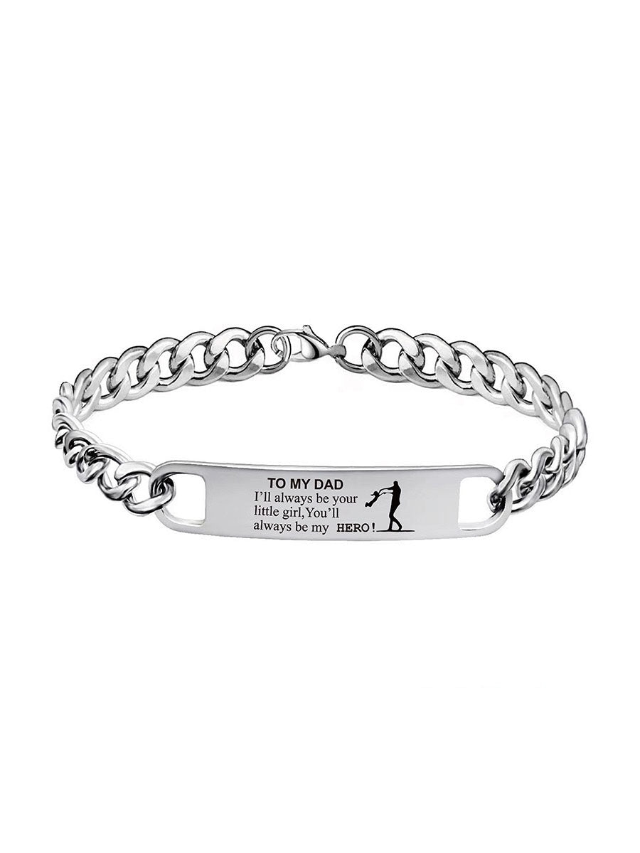 To My Dad Stainless Steel Bracelet