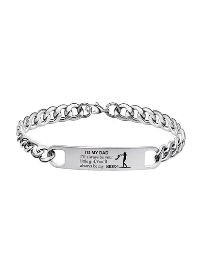 To My Dad Stainless Steel Bracelet