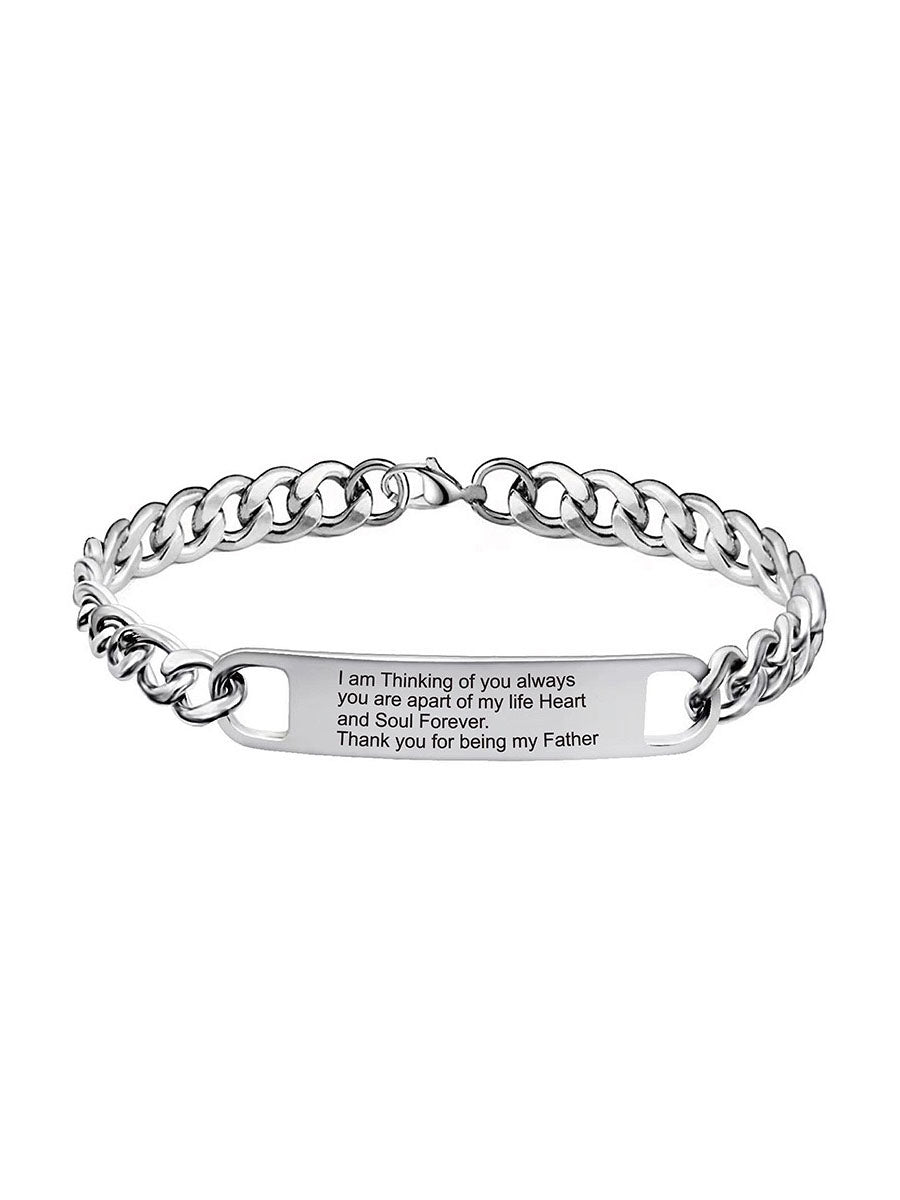 To My Dad Stainless Steel Bracelet