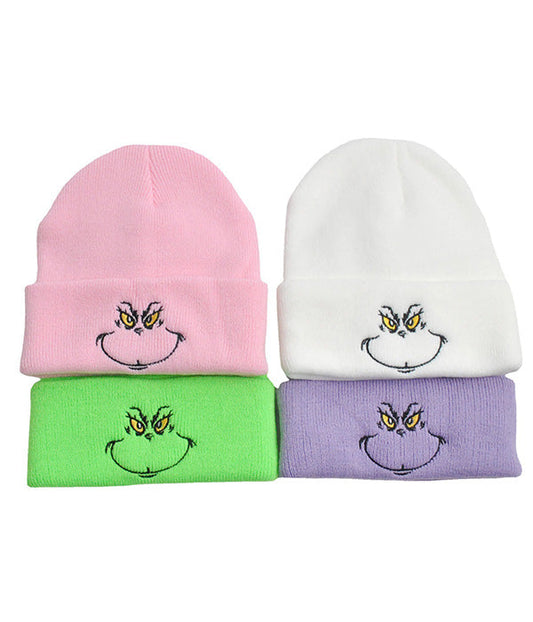 Embroidery Holiday Cap Beanie